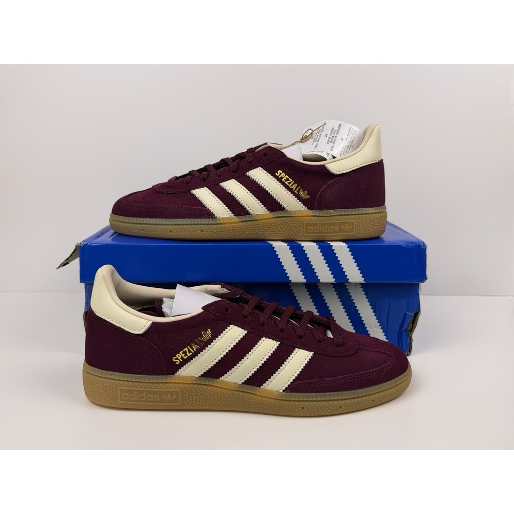 Adidas Handball SPEZIAL Sneakers Women's Size 8.5 Maroon/White JP8726